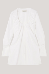 Amoura Crew Neck Ruch Mini Dress